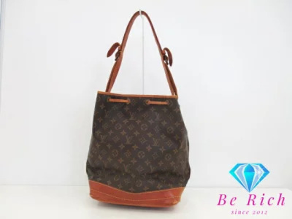 Louis Vuitton Shoulder LV Monogram Shoulder One Noe Drawstring Bag Brown